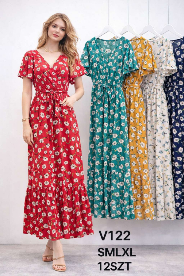 Sukienki damskie Roz S/M-L/XL, Mix Kolor .Paczka 12 szt